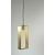 Lampa wisząca metalowa ramka złota 18,5 x 40 cm